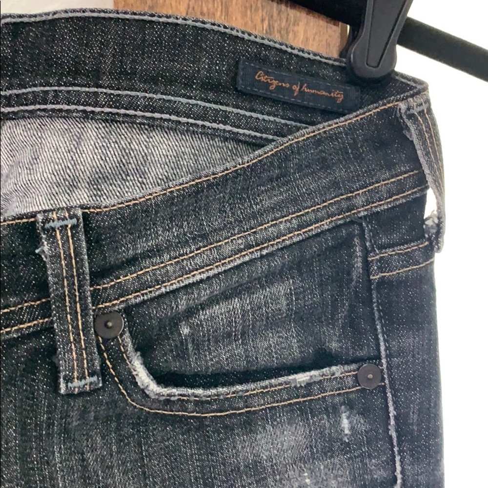 Citizens of Humanity Ava style black jeans, sz 27